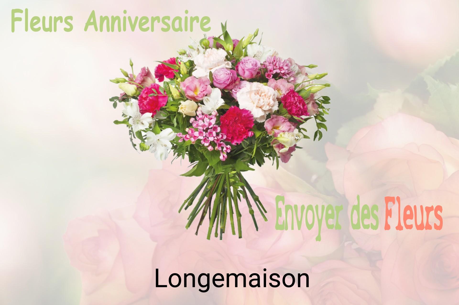 Bouquet de fleurs d’anniversaire livré à Longemaison
